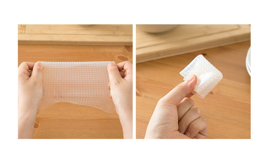 Multifunctional Silicone Food Wrap Clear Reusable Silicone Wraps Seal Cover Stretch Fresh Keeping Kitchen Tools Cooking
