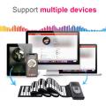 88 Keys USB MIDI Roll Up Piano Rechargeable Electronic Portable Silicone Flexible Keyboard Organ Speaker Bluetooth Connection
