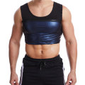 Sweat Shaper Men`s Slimming Workout Sauna Suit Tank Top Shapewear for Weight Loss Sauna Vest, Black