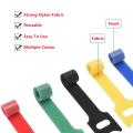 30Pcs Reusable Fastening Cable Ties Hook Loop Cords Wire Organizer Wraps Cable Nylon Strap Hook Loop Tidy Organizer Tool