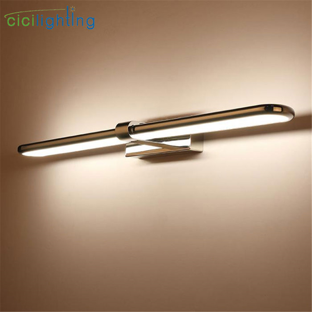 Modern Hollow Out LED Bathroom Vanity Lights Metal Make-up Mirror Light Wall Sconces L40cm L50cm L60cm Cabinet Vanity Lighting