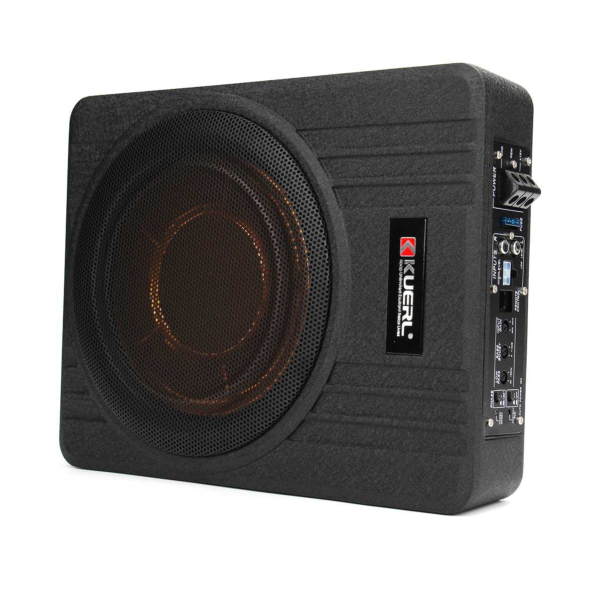 600W Car Subwoofer Under Seat Thin Active 10 Inch Car Amplifier Stereo Non-destructive Speaker Control Car Speaker Auto Music