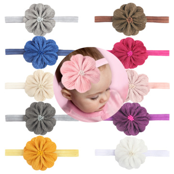 Lovely Baby Girls Elastic Hairband Floral Children Headwear Hair Bands For Infants Baby Kids Baby Hair Accessories Wholesale