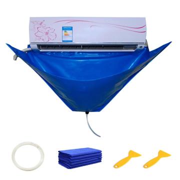 New Air Conditioner Cleaning Cover With Water Pipe Waterproof Dust Protection Cleaning Cover Bag For Air Conditioners Below 1.5P