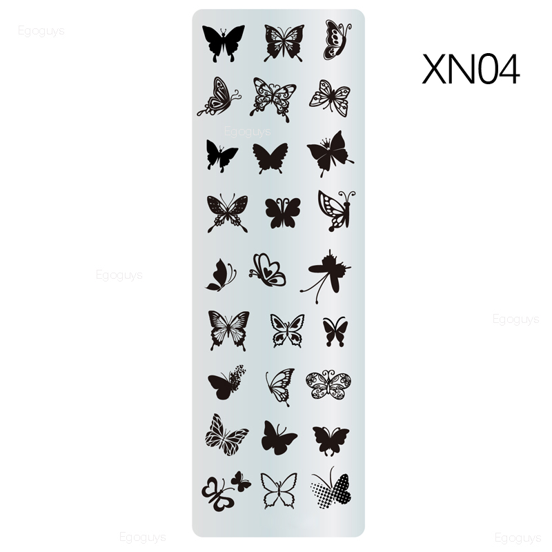 Nail Stamping Plates Line Pictures Nail Art Plate Stainless Steel Design Stamp Template for Printing Stencil Tools