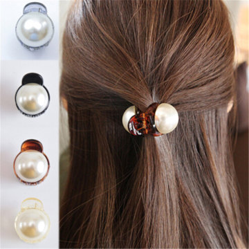 1 pc Girls Pearl Mini 1PC Hair Claw Barrettes Women Hair Crab Hair Claws Women Make UP Washing Tool Hair Accessories