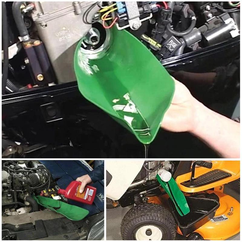 Flexible Draining Tool Foldable Car Oil Refueling Additive Funnel Gasoline Farm Oil Use Motorcycle Long Machine Funnel Tool New