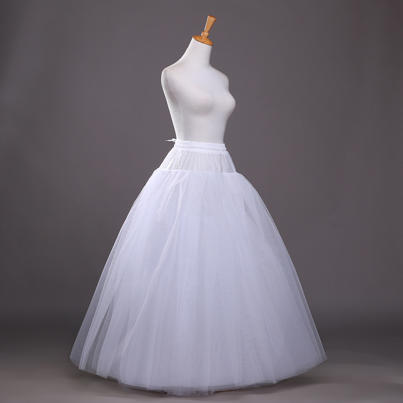4 layers of Hard Tulle Petticoat Underskirt Slip Wedding Accessories Chemise Without Hoop For Wedding Dress Crinoline Jupe Slip