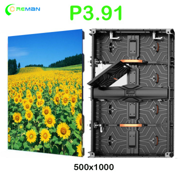 front service led display magnet p2.976 p3.91 full color slim curve lock die casting cabinet hanging led panel p3.91 p4.81