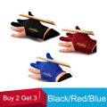 Good Elasticity Three Fingers Billiard Gloves Snooker Glove Red/Blue/Black Billiard Accessories Buy 2 Get 3 Ones China