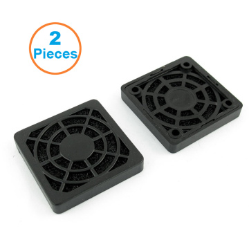 2pcs/lot 4CM Computer Guard Black Plastic Dustproof Dust Filterable 40mm PC Case Fan Cooler Filter Cover,43x43mm