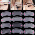 24 Pcs Reusable Eyebrow Stencil Set Eye Brow DIY Drawing Guide Shaping Grooming Template Card Easy Makeup Beauty Kit M88