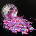 1Box Light Pink Color Sequins Acrylic Powder Crystal Nail Polymer Nail Art Tips Builder False Tips Tools Heart Shape