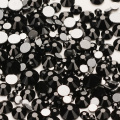 Mix Size Black SS3~SS20 Flat Back Rhinestones for Nail Arts and Crafts Nail Art Decorations