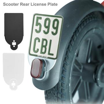Scooter License Plate Plastic Number Plate Holder Warning Sign Mudguard For Xiaomi M365 Pro Electric Scooter Parts Accessories