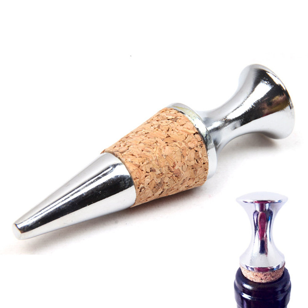 Practical Zinc Alloy Glyptostrobus Wine Stopper Wine Cork Wine Bottle Stoppers Bar Tools Kitchen Accessories 1PC