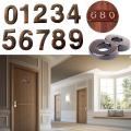 0-9 Vintage Bronze Numbers Sign Hotel Apartment Door Address Plaque Imitation Number Digits Sticker 5CM House Number