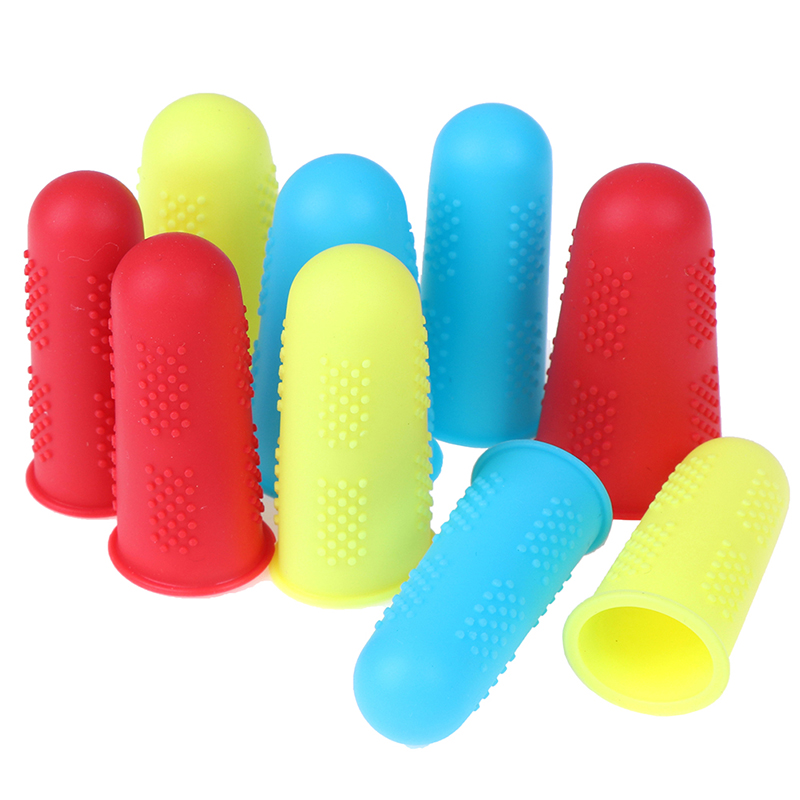 3pcs/set Silicone Finger Protector Sleeve Cover Anti-cut Heat Resistant Anti-slip Fingers Cover For Cooking Kitchen Tools