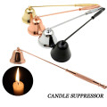 Smokeless Candle Wick Bell Snuffer Candle Extinguisher Stainless Steel Home Hand Put Off Tool Kit Candle Accessories Holders