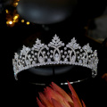 Fashion Bridal Headwear Ladies ASNORA Luxury Crystal Crown Headband Wedding Hair Accessories Wedding Accessories