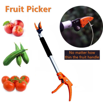 Long Handle Fruit Picker,Garden Long Reach Tree Pruner,Long Handled Secateurs for Tree Branches,Fruit Pick