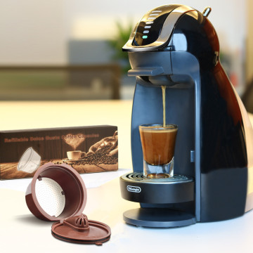 Upgraded Coffee Capsule For Nescafe Dolce Gusto Reusable Coffee Tea Filters Dripper Baskets Get 1 Brush 1 Spoon