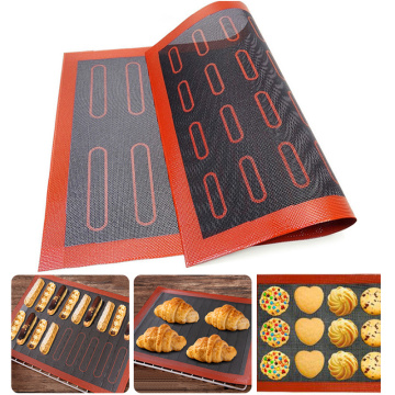 New Silicone Cake Bread Cookie Pastry Baking Mat Non-stick Scale Baking Sheet Pad Kitchen Cake Tools Oven Hollow Baking Mat