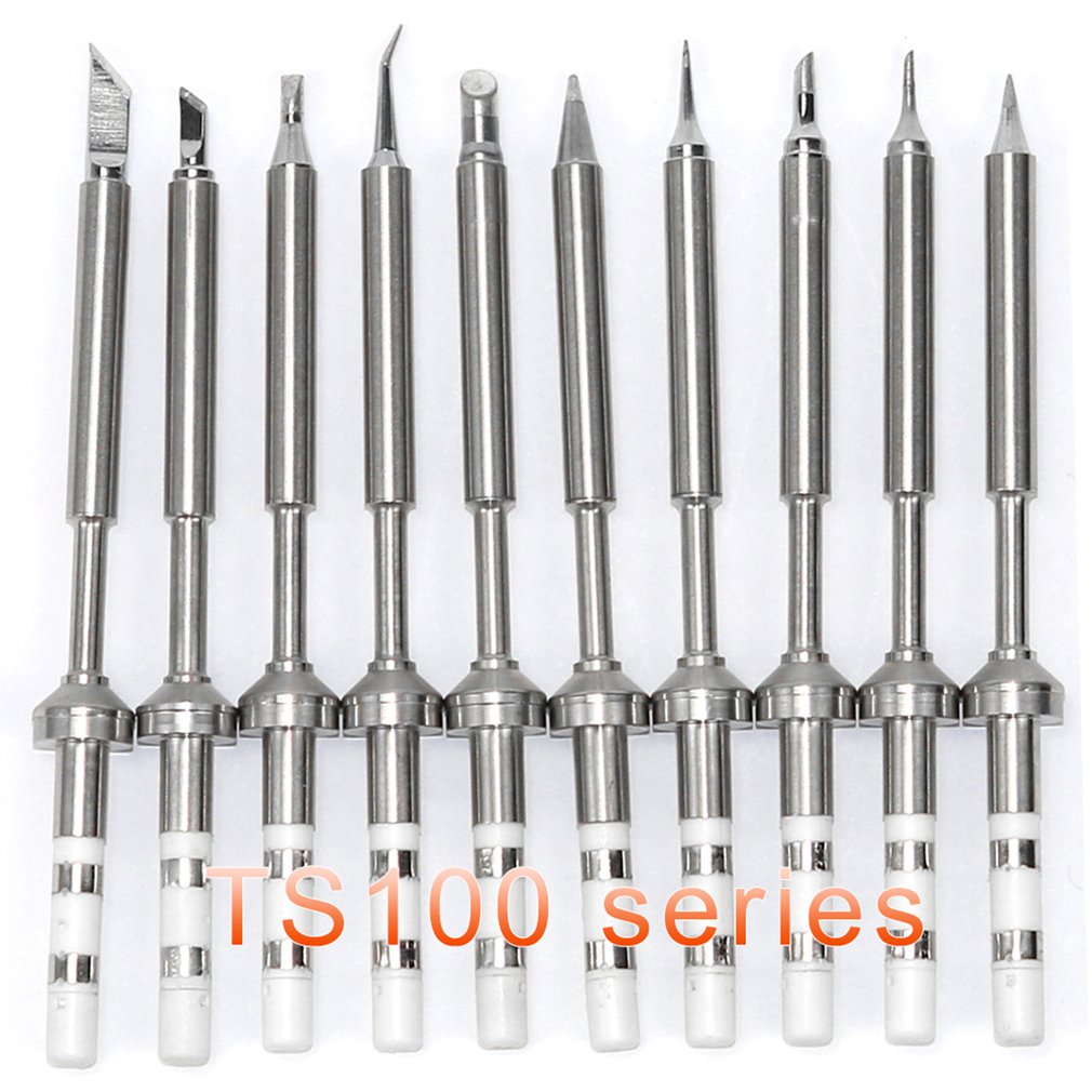 TS100 Mini Soldering Iron Digital Soldering Iron Tip Replacement Bit Head B2 BC2 C4 D24 K I Ku ILS C1 Lead Free