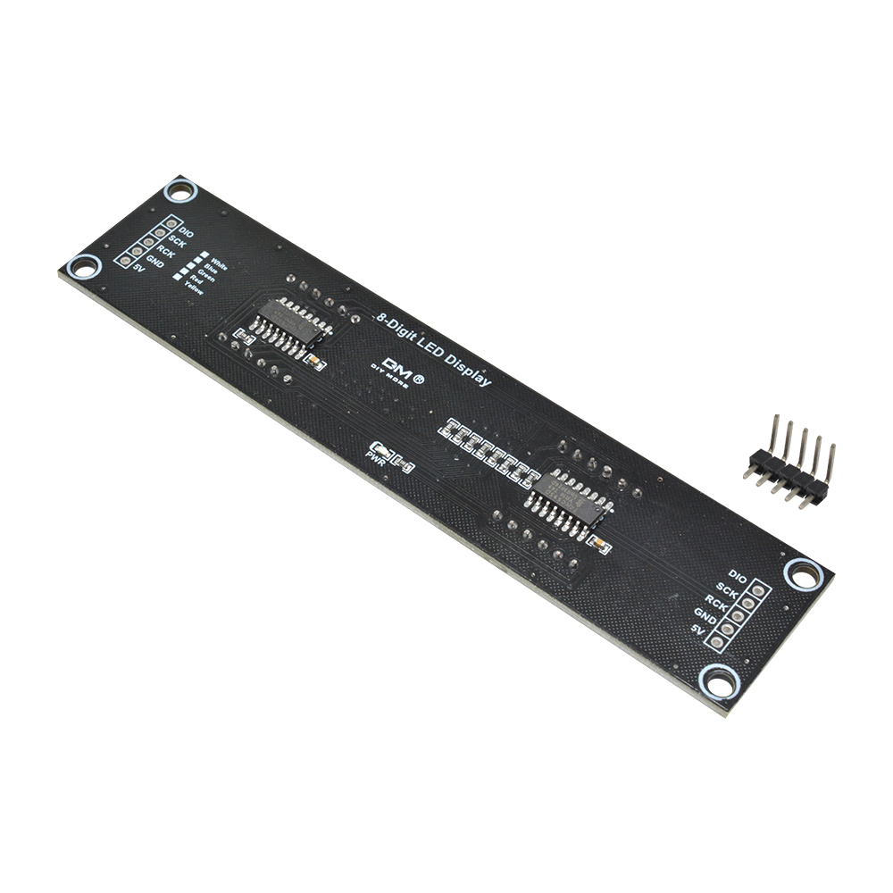 0.56 Inch 8 Digit 7 Segment LED Digital Tube Module 3-Pin Digital I/O Connection Display Module 74HC595 Controller for Arduino