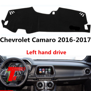 Taijs left hand drive car dashboard cover for Chevrolet Camaro 2016-2017 avoid sun strong light polyester fiber production rug