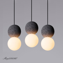 Nordic Cement Pendant Light Ins Creative Pendant Lamp for Living Room Hanging Lamps Dining Room Lights Clothing Shop Suspension