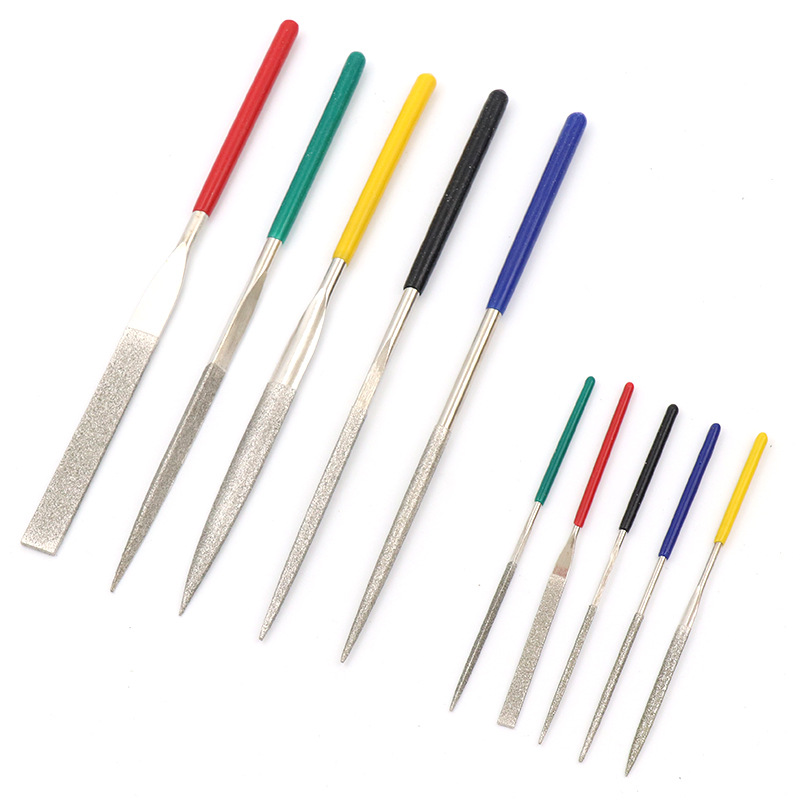 5pcs 100mm/180mm Diamond Needle File set Assorted File Mini Rasp Repair Tool Wood Mold Metal Ceramic Grinding Hand File Tools