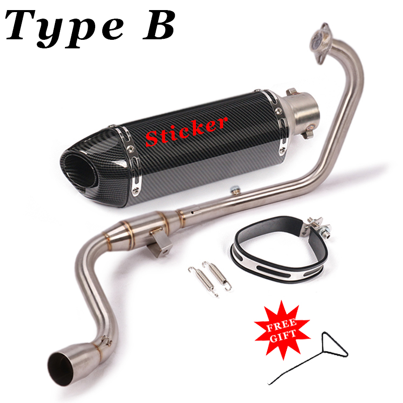 Slip on For SUZUKI GSX150F Gixxer155 Motorcycle Exhaust System Escape Modified Front Middle Link Pipe 51mm Muffler DB Killer