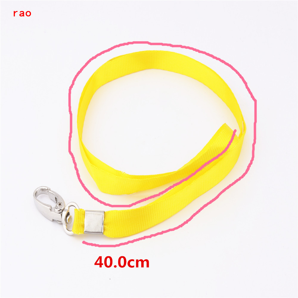 Beautiful variety of colors Ribbon Lanyard Badge Holder Accessories high quality Office Badge strap rope