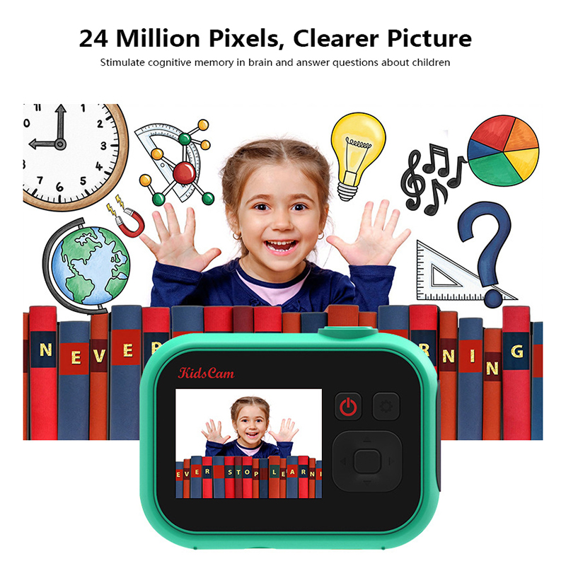 Child Camera HD Digital Camera 2 Inch 4x Zoom 2400W Camera Toys Children Birthday Gift Child Toys Camera Rechargeable