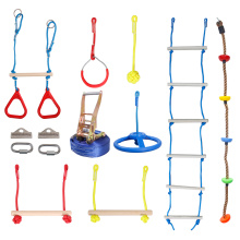 GIBBON Slackline Ladder, Swing, Wheel And Rings