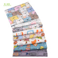 8pcs/Lot,40x50cm,Printed Twill Cotton Fabric,Patchwork Cloth For DIY Quilting Sewing Baby&Children's Material,Cat's,Fish&Friends