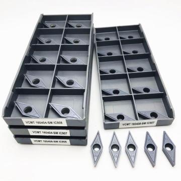VCMT160404 SM IC907 IC908 VCMT160408 SM IC907 IC908 High-quality carbide blade CNC lathe parts tool VCMT 160404 turning tool