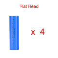 4 PCS Flat Head