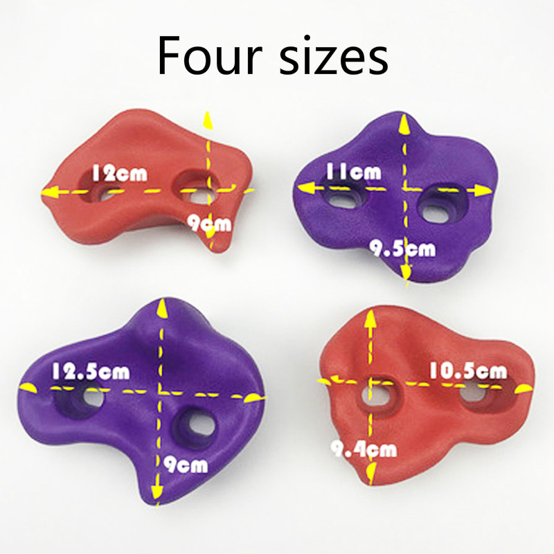 10 Pcs/Set Children Climbing Rock Children Wall Stones Hand Feet Holds Grip Kits Playground Holds Wall Stone Kids Fitness Toys