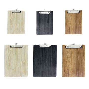 2021 New Portable A4 A5 Wooden Writing Clipboard File Hardboard Office School Stationery