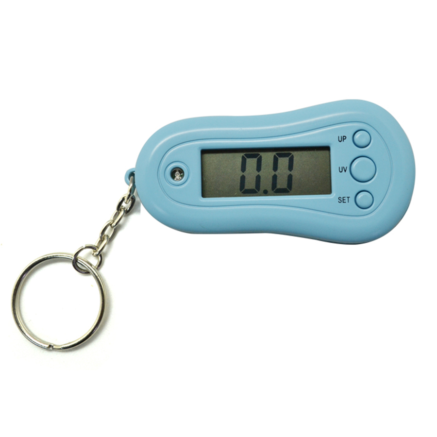 free shipping UV detector UV meter with keychain time display wholesale dropshipping