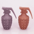 Tea Bag Food Grade Leaf Herbal Spice Filter 1 Pcs Grenade Shape Tea Infuser Strainers Creative Filter Silicone Coffee Tea Acces