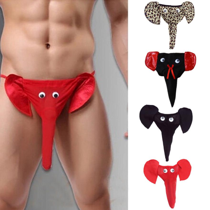 MUQGEW New Arrival Briefs Novel Style Elephant Bulge Pouch Mens Elastic T Back Lingerie Erotic Underwear Sexy Underwear Clothes