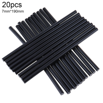 20pcs/set 7mmx190mm Black Hot Melt Gun Glue Sticks Gun Adhesive DIY Tools for Hot-melt Glue Gun Repair Tool Accessories