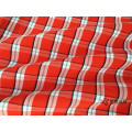 Red Check Woven 100% Cotton Fabric