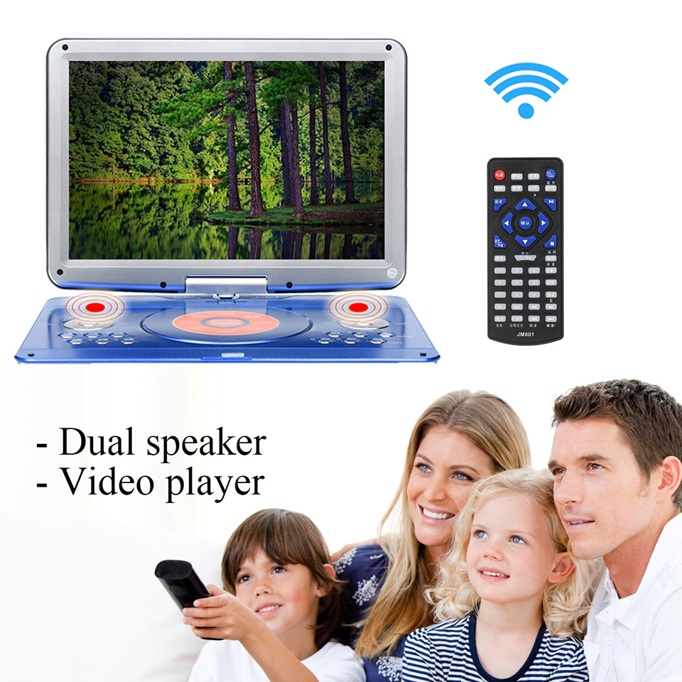 DVD player portable TV 14.1 inch 1280x800 HD digital LED Long battery life With Receiving television signals and U Drive Player