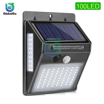 100LED Solar Light Outdoor Street Solar Lamp PIR Motion Sensor Wall Light Waterproof Solar Powered lights for Garden Pool