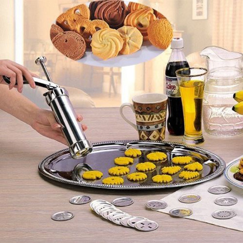Kitchen Dining Bakeware Cookie Mold Machine Churreria Churros Filler Manual Spanish Donuts Filling Dessert Baking Pastry Tools