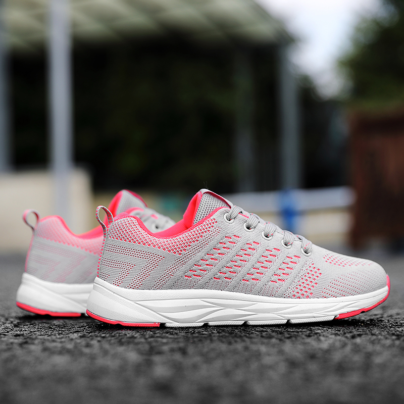 Brand Tenis Feminino Women Tennis Shoes Grey Breathable Mesh Bona Sneakers Outdoor Antiskid Fitness Trainers Gym Shoe Sport Shoe